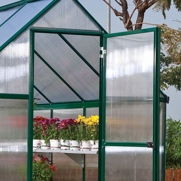 6' x 10' Palram Canopia Mythos Large Walk In Green Polycarbonate Greenhouse (1.85m x 3.06m) - image 4