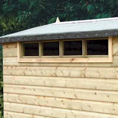6' x 10' Shire Premium Security Apex Wooden Garden Shed (1.79m x 2.99m) - image 3