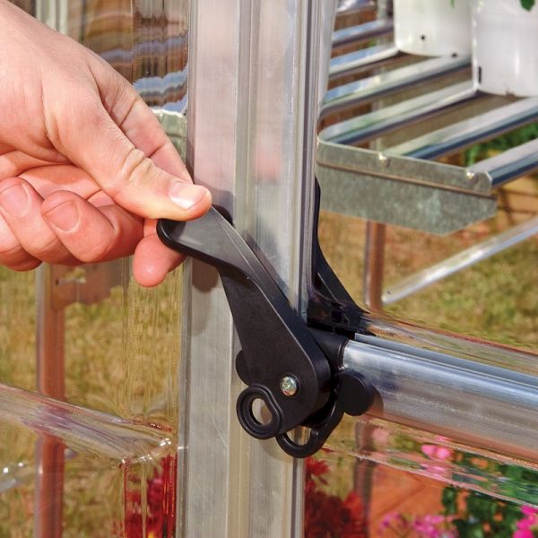 6' x 4' Palram Canopia Hybrid Silver Polycarbonate Greenhouse (1.85m x 1.26m) - image 5