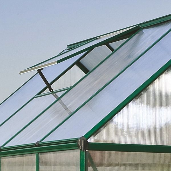 6' x 8' Palram Canopia Mythos Walk In Green Polycarbonate Greenhouse (1.85m x 2.47m) - image 4