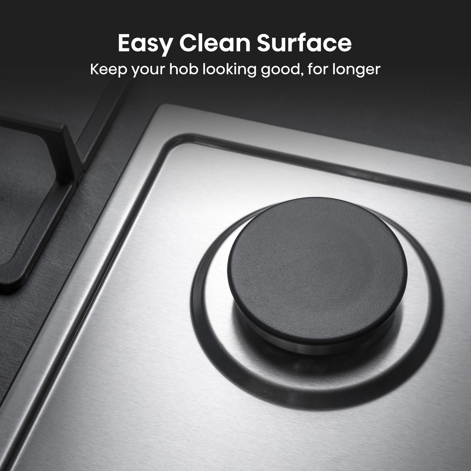 60cm Gas Hob - Stainless Steel - image 4