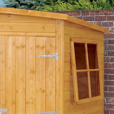 7'5 x 7'5 Shire Shiplap Wooden Corner Garden Shed (2.33m x 2.33m) - image 4
