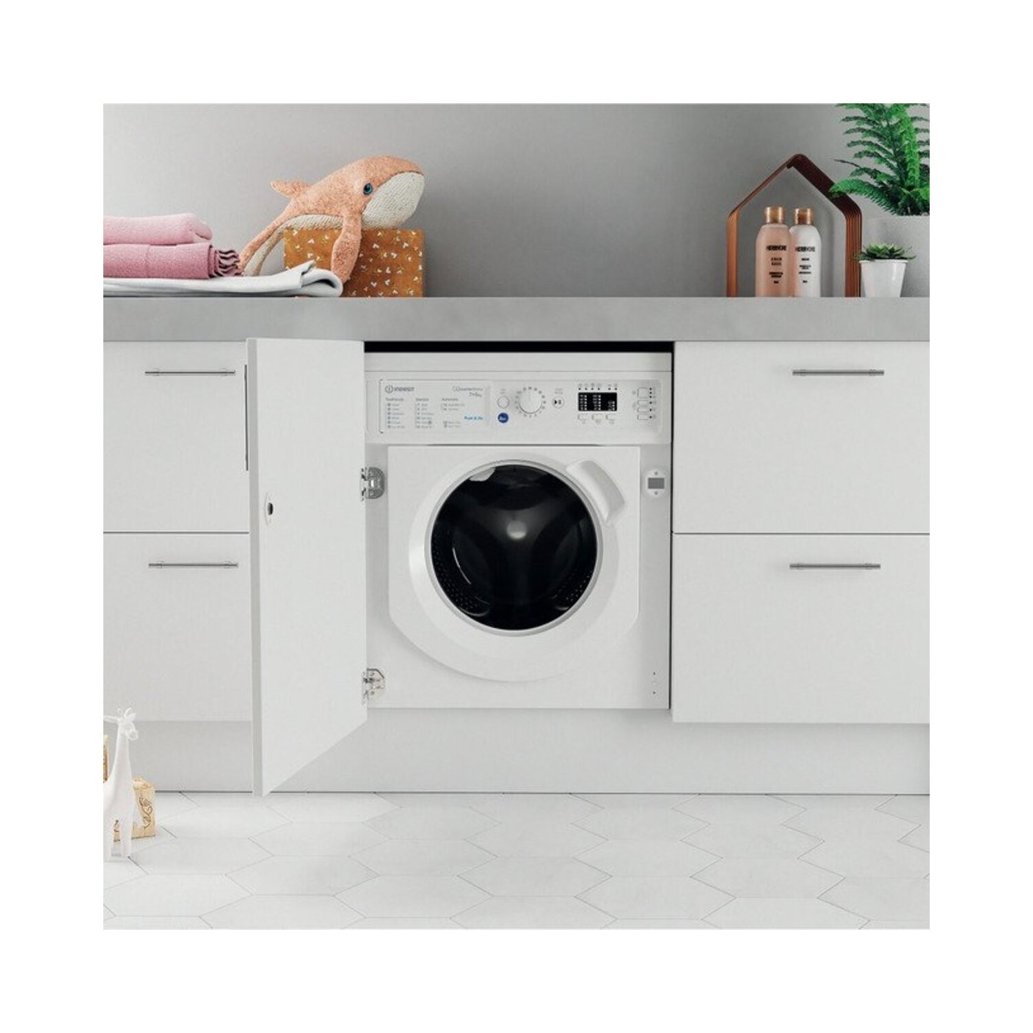 7kg/5kg 1400 Spin Washer Dryer - White - image 4