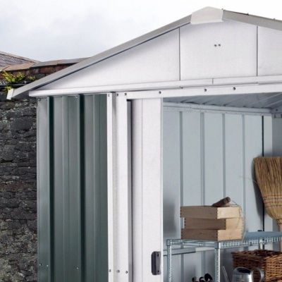 8' x 9' Yardmaster Green Metal Shed (2.42m x 2.80m) - image 3
