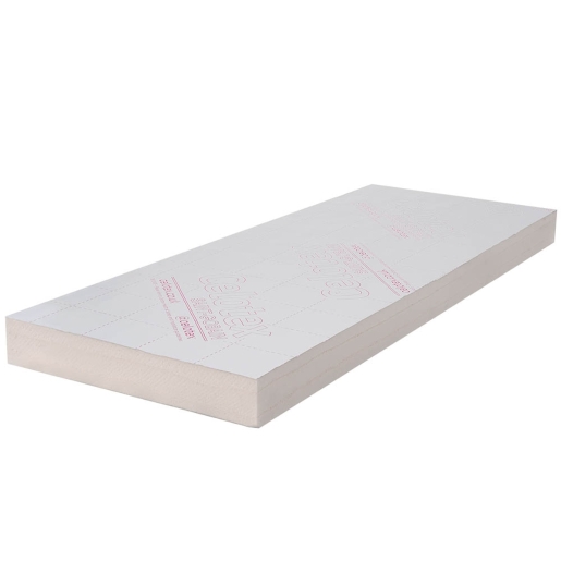 Celotex PIR cavity wall insulation board, measuring 85mm x 1200mm x 450mm, features a smooth white surface with pink branding and a rigid foam structure for thermal insulation.