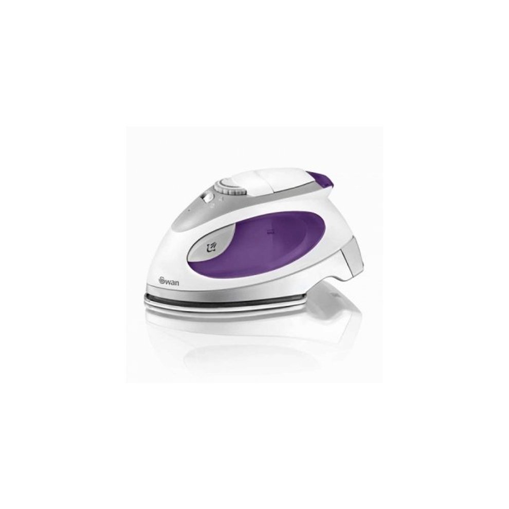 Swan Swan 900W Dual Voltage Travel Iron, White / Purple