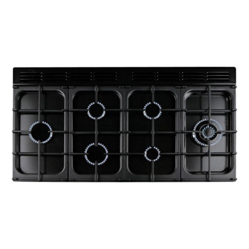 91680 PROFESSIONAL Plus 110cm Dual Fuel Range Cooker, Black/Chrome Trim - image 2