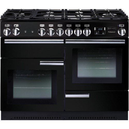 91680 PROFESSIONAL Plus 110cm Dual Fuel Range Cooker, Black/Chrome Trim - image 4