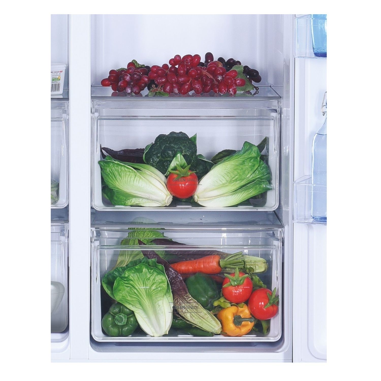 91cm 60/40 Frost Free American Fridge Freezer - Stainless Steel - image 4