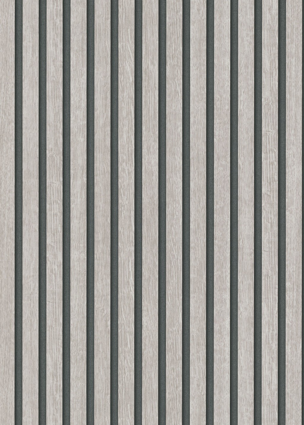Acoustic Panel Wood Slat Realistic Taupe Wallpaper - image 2