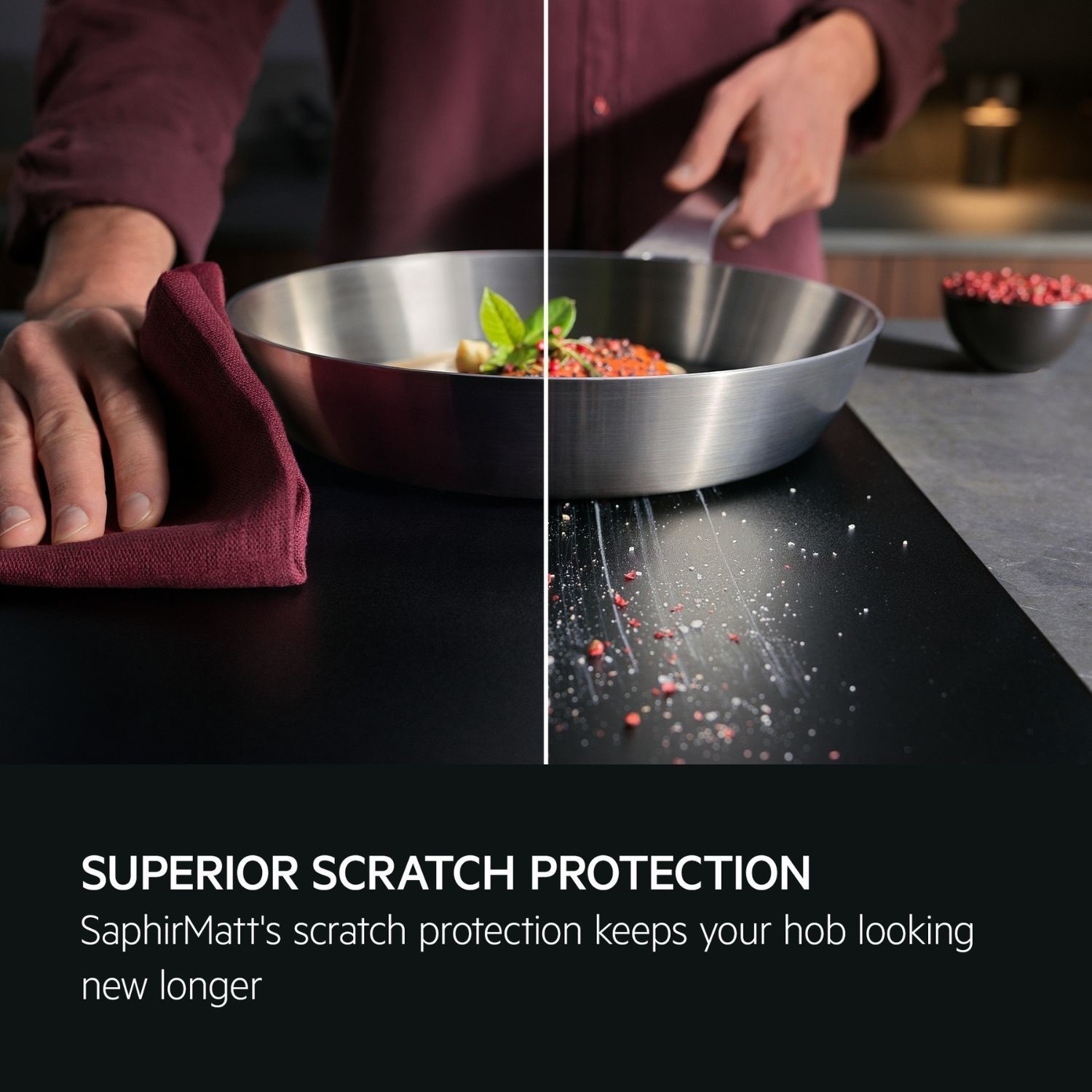 AEG TI84IB00FZ 6000 Series SaphirMatt® Black 80cm Induction Hob - image 5