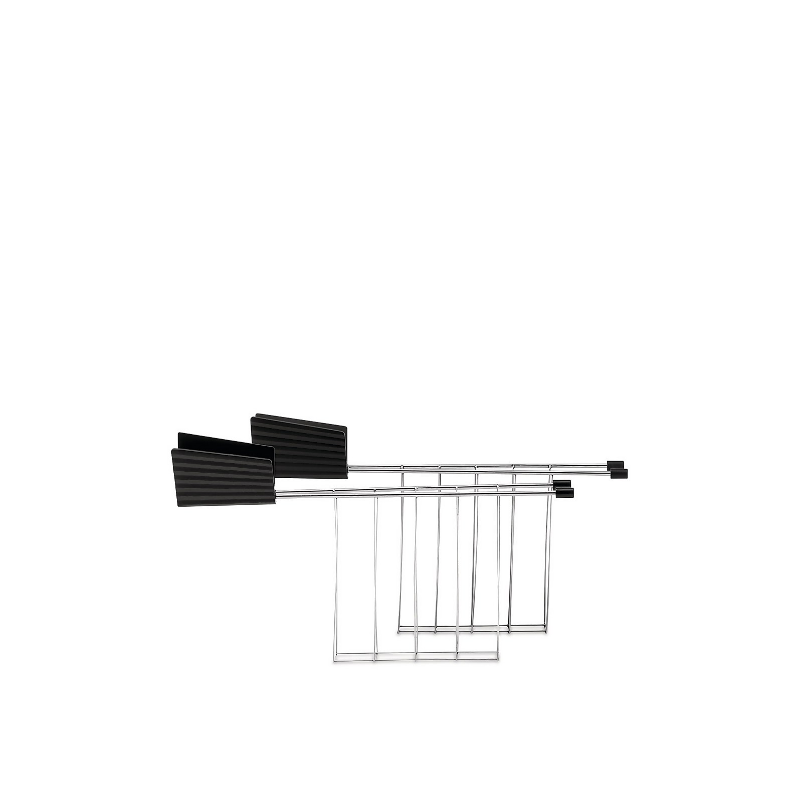 Alessi Plisse 2 Slice Toaster Black - image 2