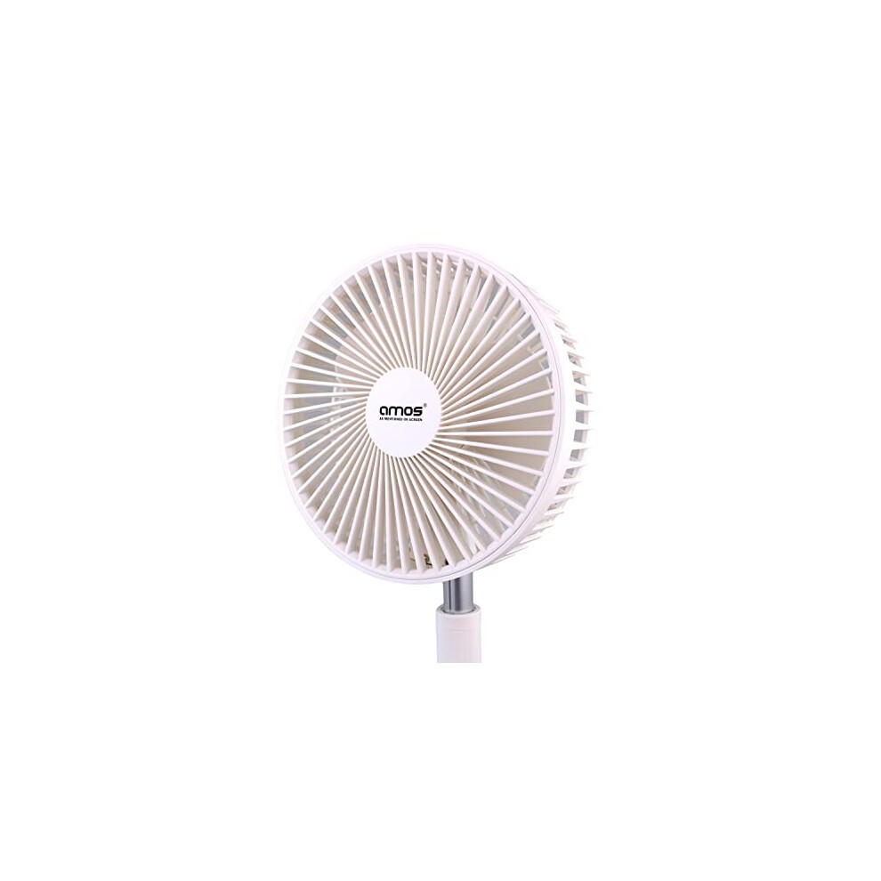 AMOS White Foldable USB Mini Desk Fan 7 inch - image 2