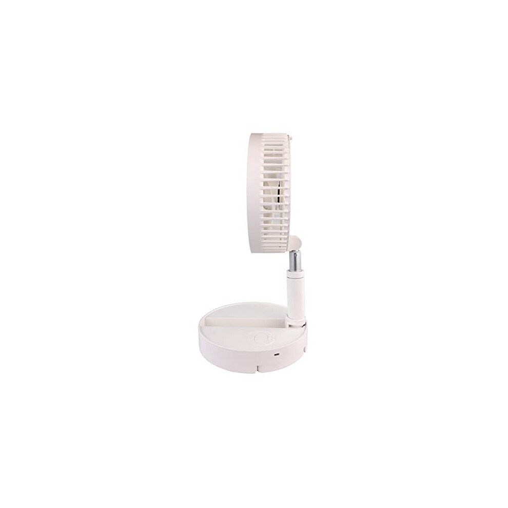 AMOS White Foldable USB Mini Desk Fan 7 inch - image 4