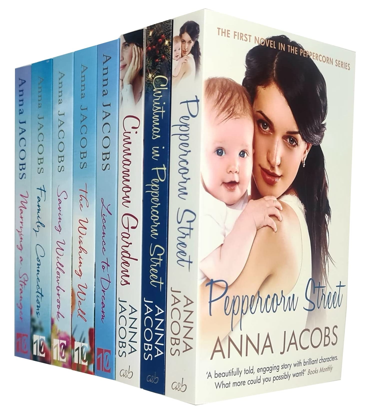 Anna Jacobs 8 Books Collection Set (Peppercorn Street, Wishing Well , Cinnamon Gardens) - image 2