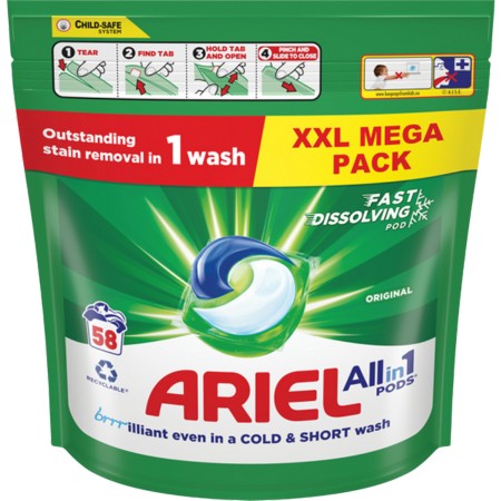 Ariel 3in1 PODS®, Washing Capsules 58 - image 2