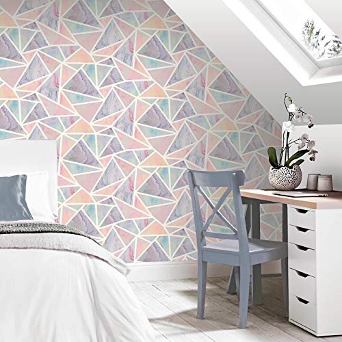 Arthouse Pastel Geometric Multicolour Wallpaper - image 4