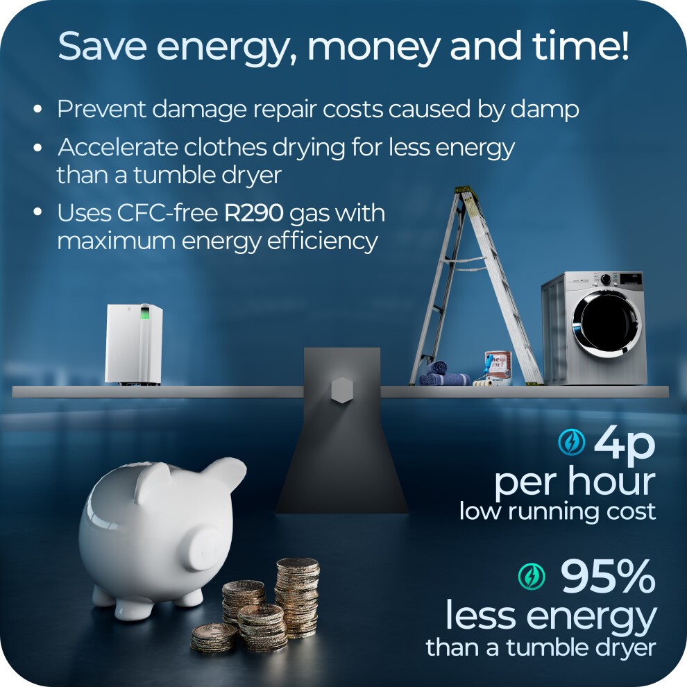 Avalla Multi Room Coverage X350 Smart Dehumidifier 12L - image 3