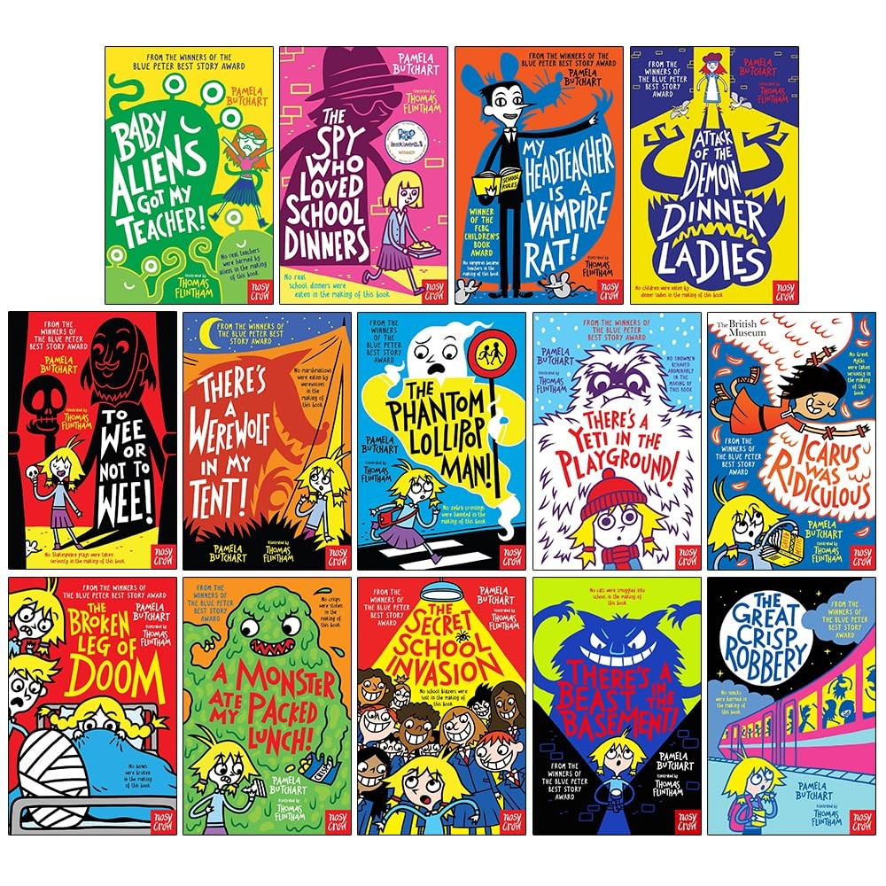 Baby Aliens Series 14 Books Set by Pamela Butchart Spy Who Loved School Dinners, Icarus Was Ridiculous - image 2