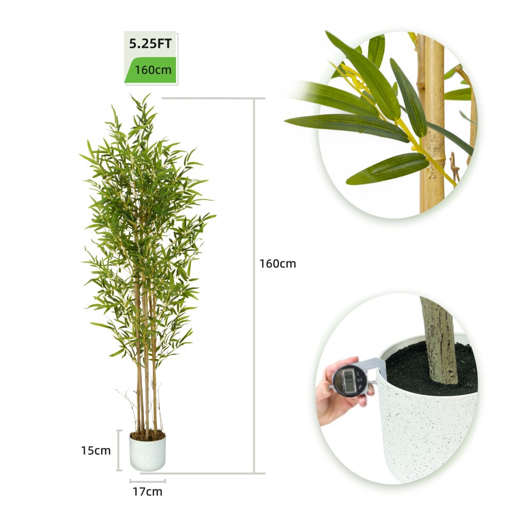 Bamboo Tree Indoor Artificial House Plant 160cm - image 2