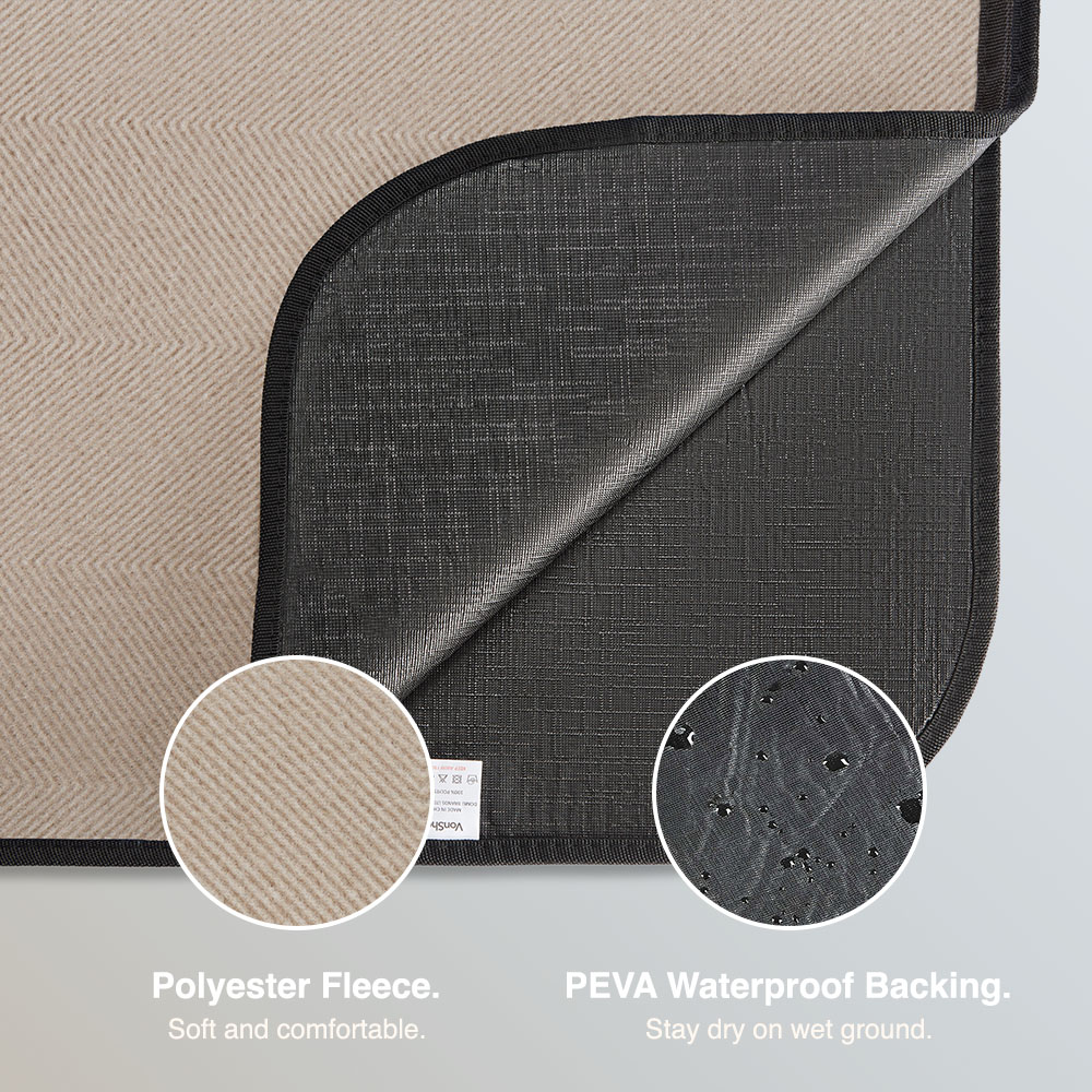 Beige Waterproof Picnic Blanket - Extra Large - image 5