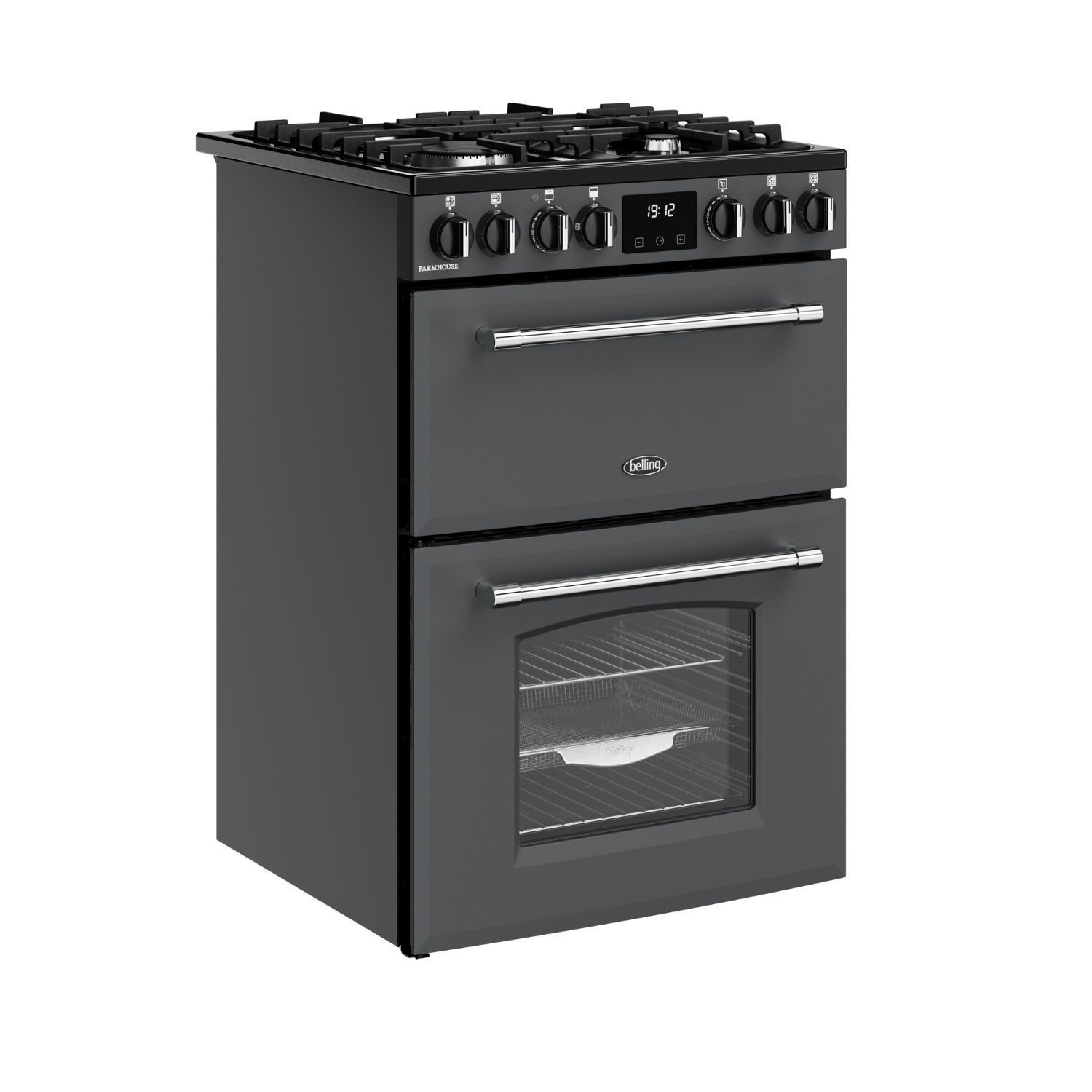 Belling Farmhouse MRA 444411812 60cm Dual Fuel Anthracite Range Cooker - image 2