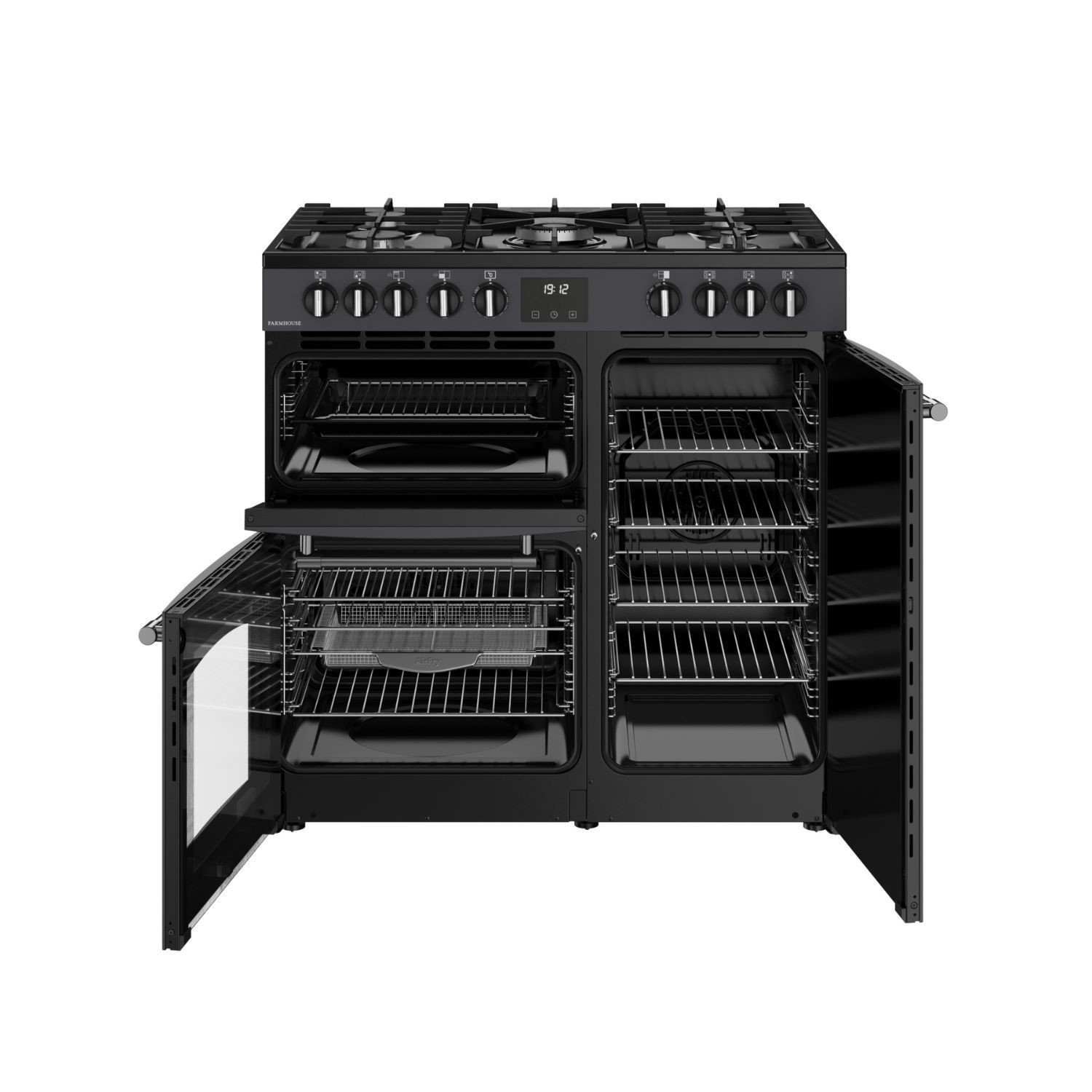 Belling RCA Farmhouse 444411819 90DF 90cm Dual Fuel Anthracite Range Cooker - image 2