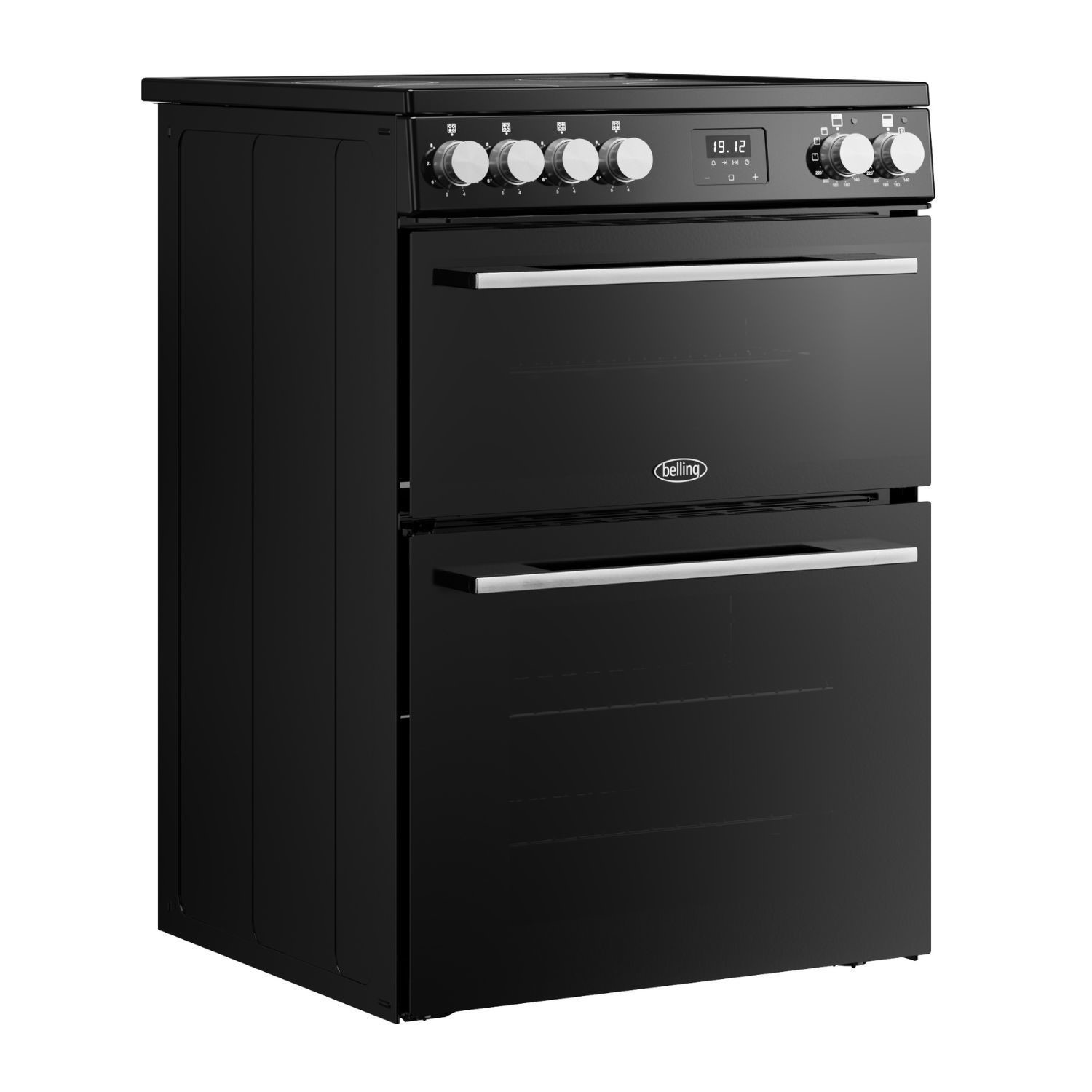 Belling Vision 444412050 60E 60cm Electric Ceramic Black & Silver Steel Double Cooker - image 2