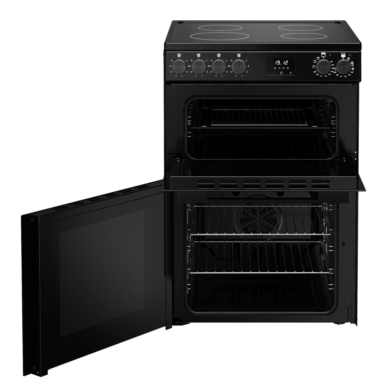 Belling Vision 444412058 60Ei Induction Electric Black Steel Cooker - image 5