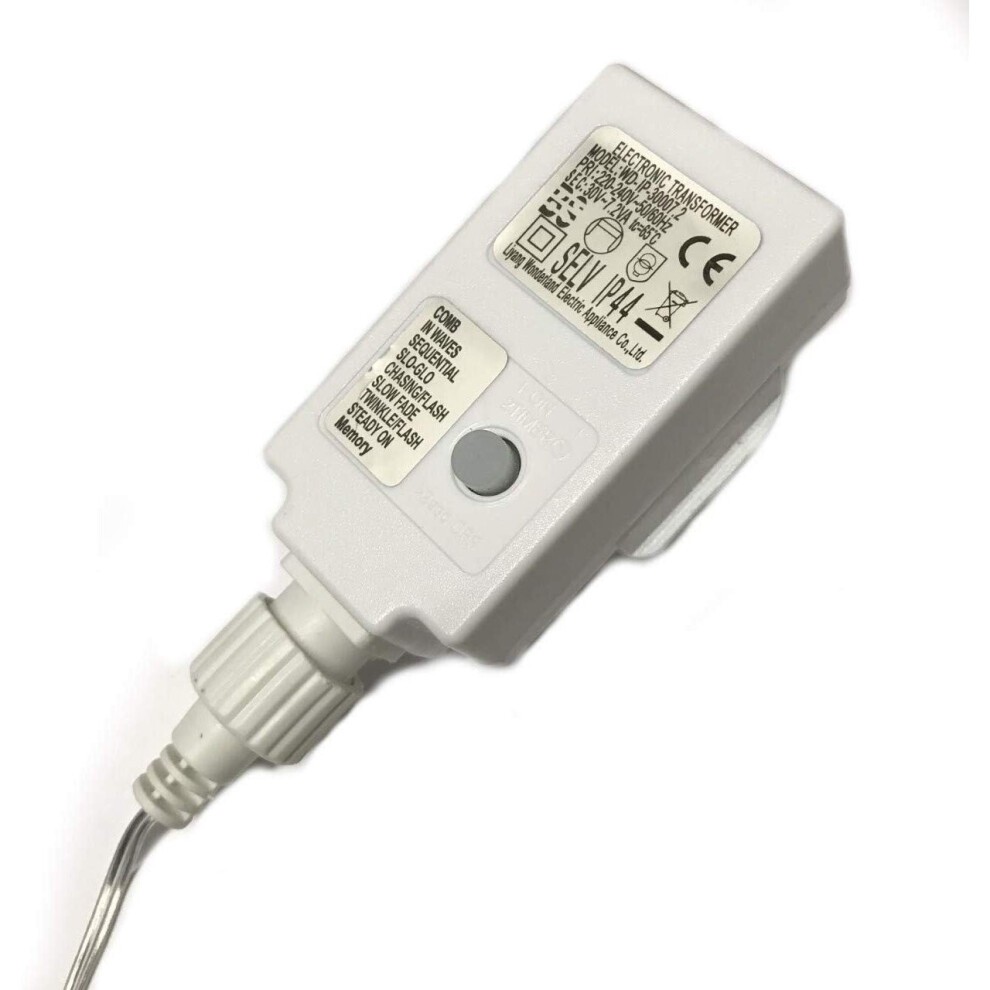 Best Artificial Mains Powered Blue and Bright White Multi-Function Icicle Light 20m - image 3