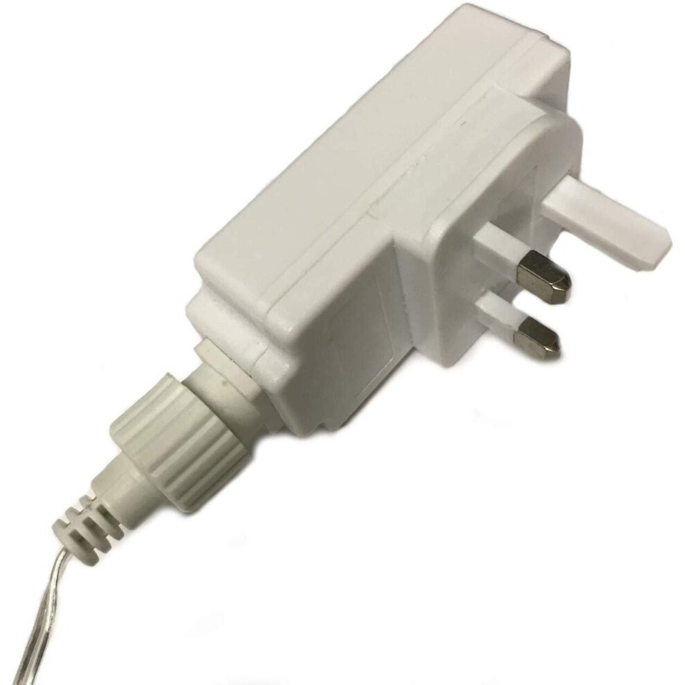 Best Artificial Mains Powered Blue and Bright White Multi-Function Icicle Light 20m - image 4