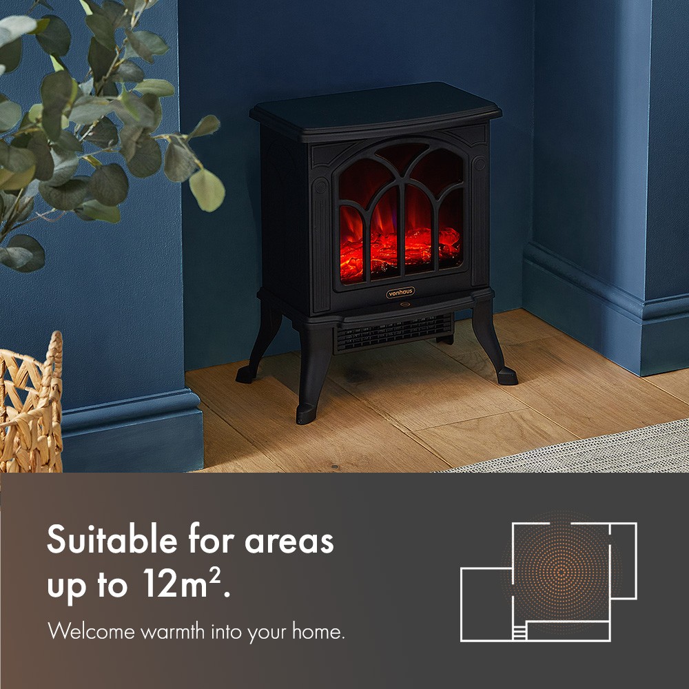 Black Stove Heater - 1500W - image 4
