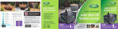 Blagdon Black 650L Per Hour Auto Shut-Off Feature Pump - image 2