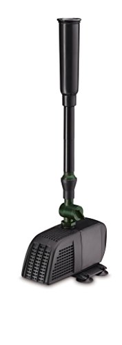 Black and green Blagdon Minipond 700 Pump with a sleek design, featuring a robust base, adjustable outlet tube, and ventilation grilles for efficient water circulation.
