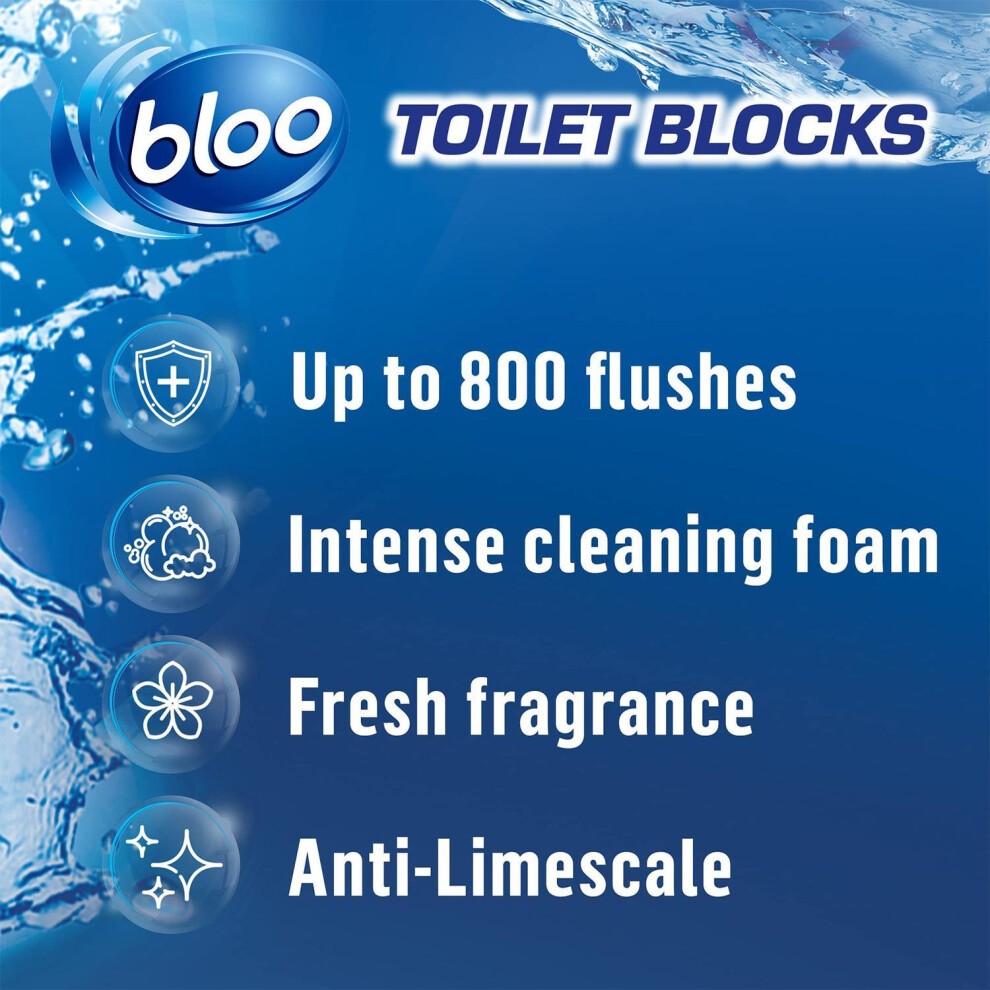 Bloo Original Blue Clean Fresh Toilet Block 50g 4 x 14 Pack - image 3