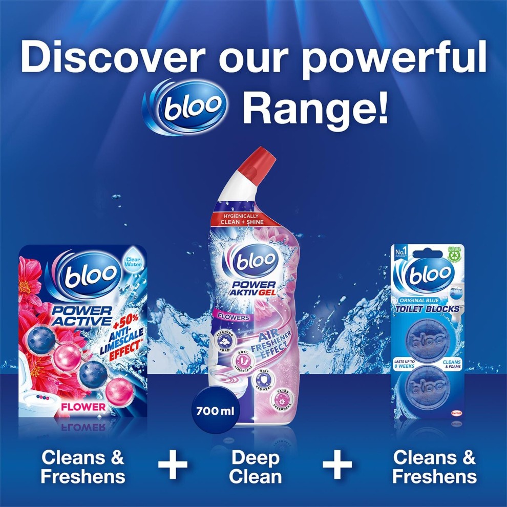 Bloo Power Active Flower Toilet Rim Block 6 Pack - image 3