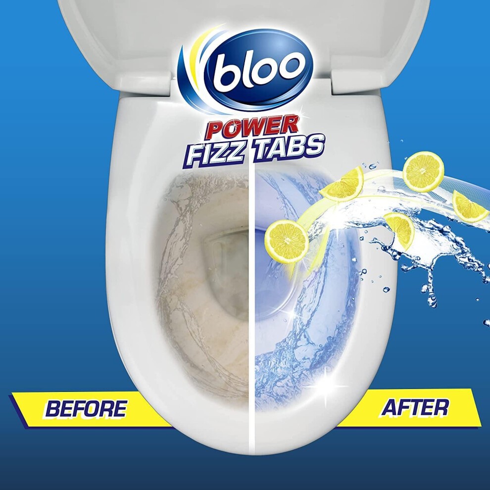 Bloo Power Drain Deep Cleaning Bad Odour Toilet Fizz Tabs 25g 8 x 16 Pack - image 3