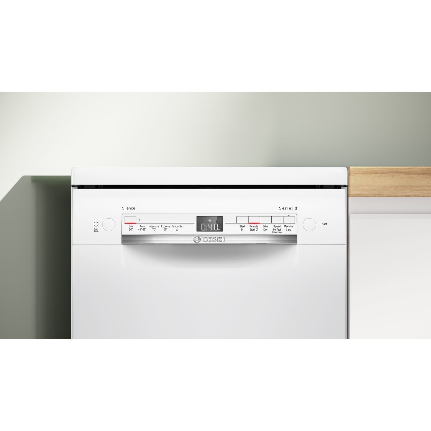 Bosch SPS2IKW01G Series 2 White 45cm Freestanding Slimline Dishwasher - image 2
