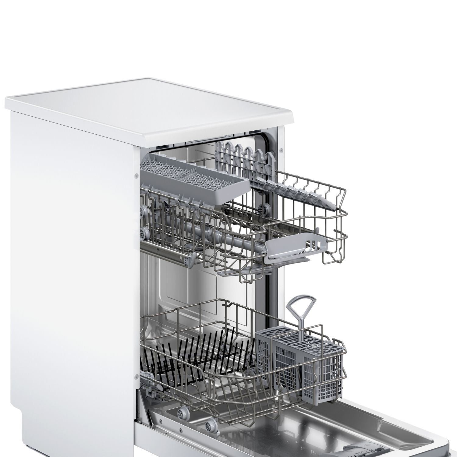 Bosch SPS2IKW01G Series 2 White 45cm Freestanding Slimline Dishwasher - image 3