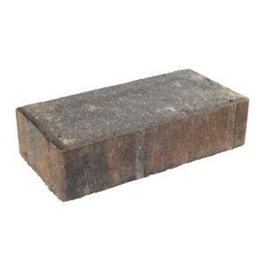Brindle concrete block paving measuring 200mm x 100mm x 50mm, featuring a textured surface and earthy tones, ideal for driveways.