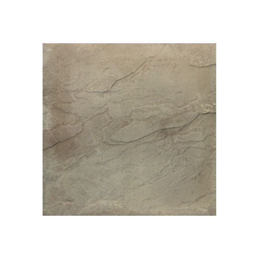 Square natural paving slab in a textured, riven finish, featuring a blend of earthy tones in shades of beige and gray, measuring 450x450x32mm.