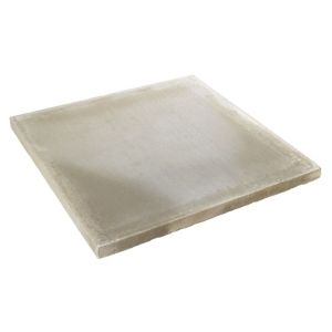 Smooth grey paving slab measuring 600x600x35mm, featuring a sleek, modern design with a subtle texture, ideal for outdoor landscaping and patios.