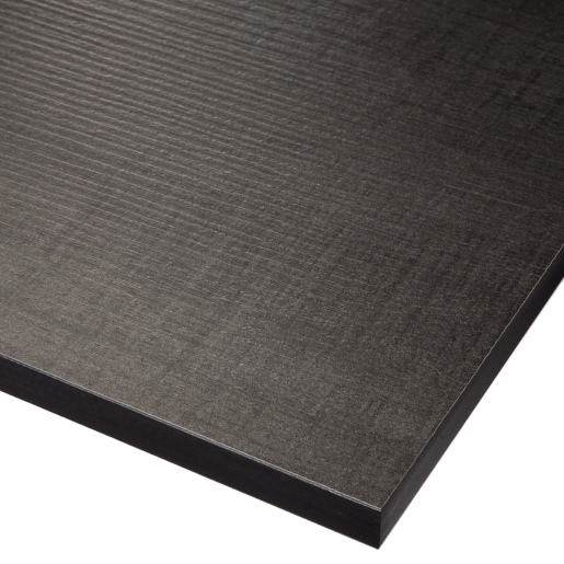 Brassero Oak worktop edging in a dark wood finish, measuring 3000 x 42mm, featuring a textured surface and smooth edges for a sleek, modern look.
