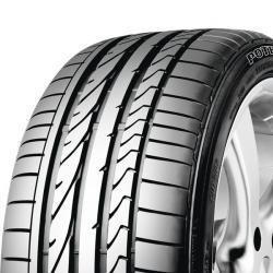 Bridgestone Potenza RE 050 a tire in size 205/45 R17 88V XL, featuring a sleek black rubber design with deep tread patterns and rim protection (MFS) for enhanced durability.