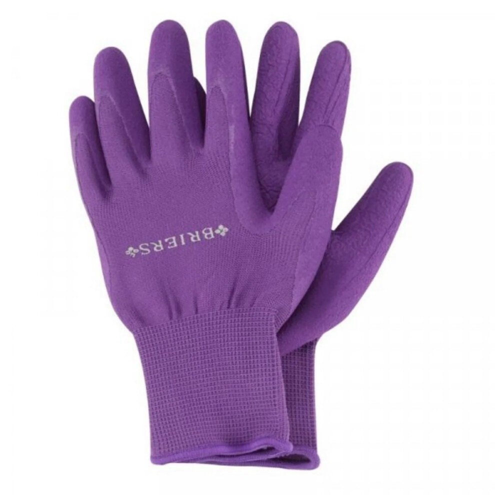 Pink Briers Small Comfi Garden Gloves featuring a textured grip, breathable material, and snug fit, ideal for gardening tasks.