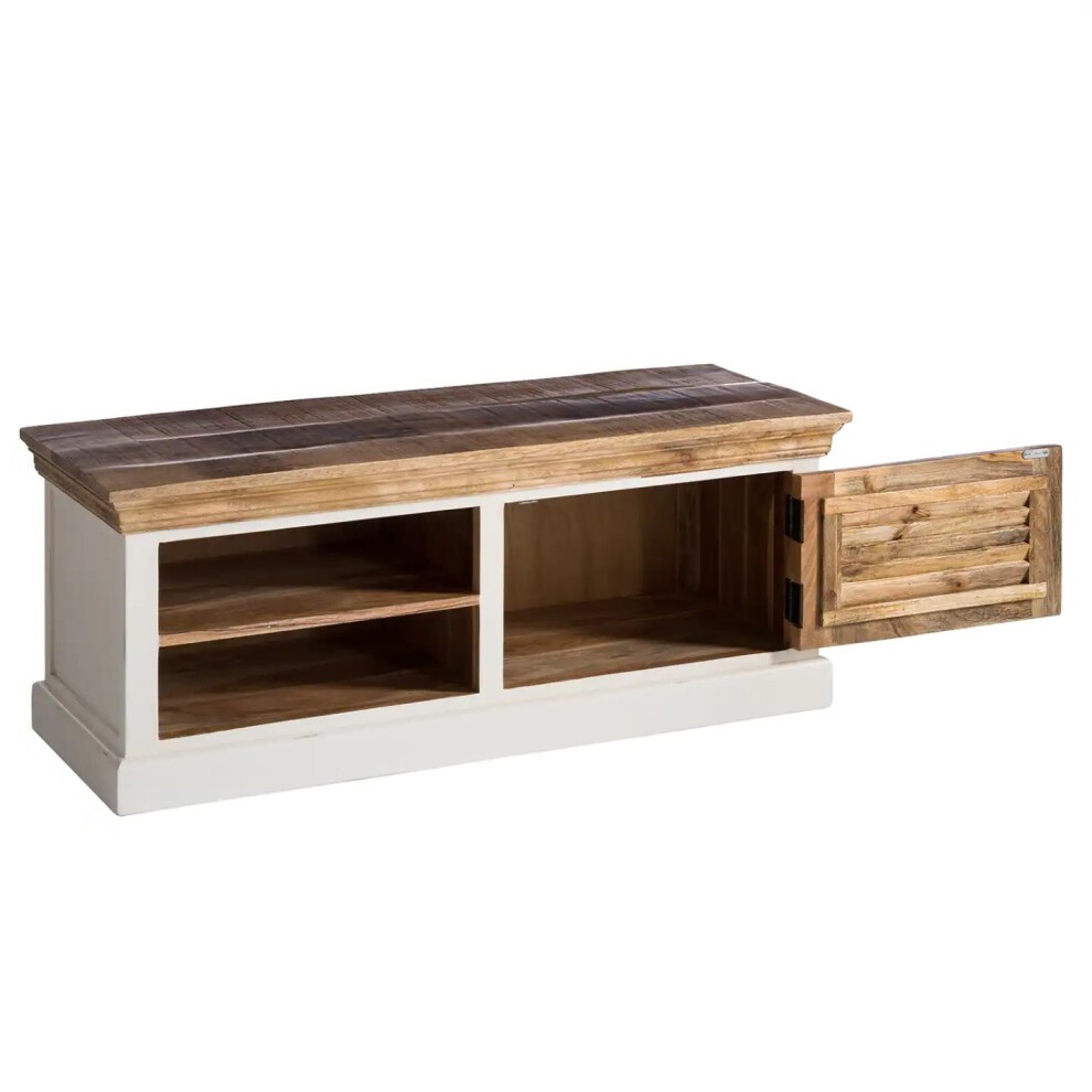 Brooklyn Alfie Single Door 2 Shelf Wooden Shoe Rack and Hanger Wall Hook Set - image 4