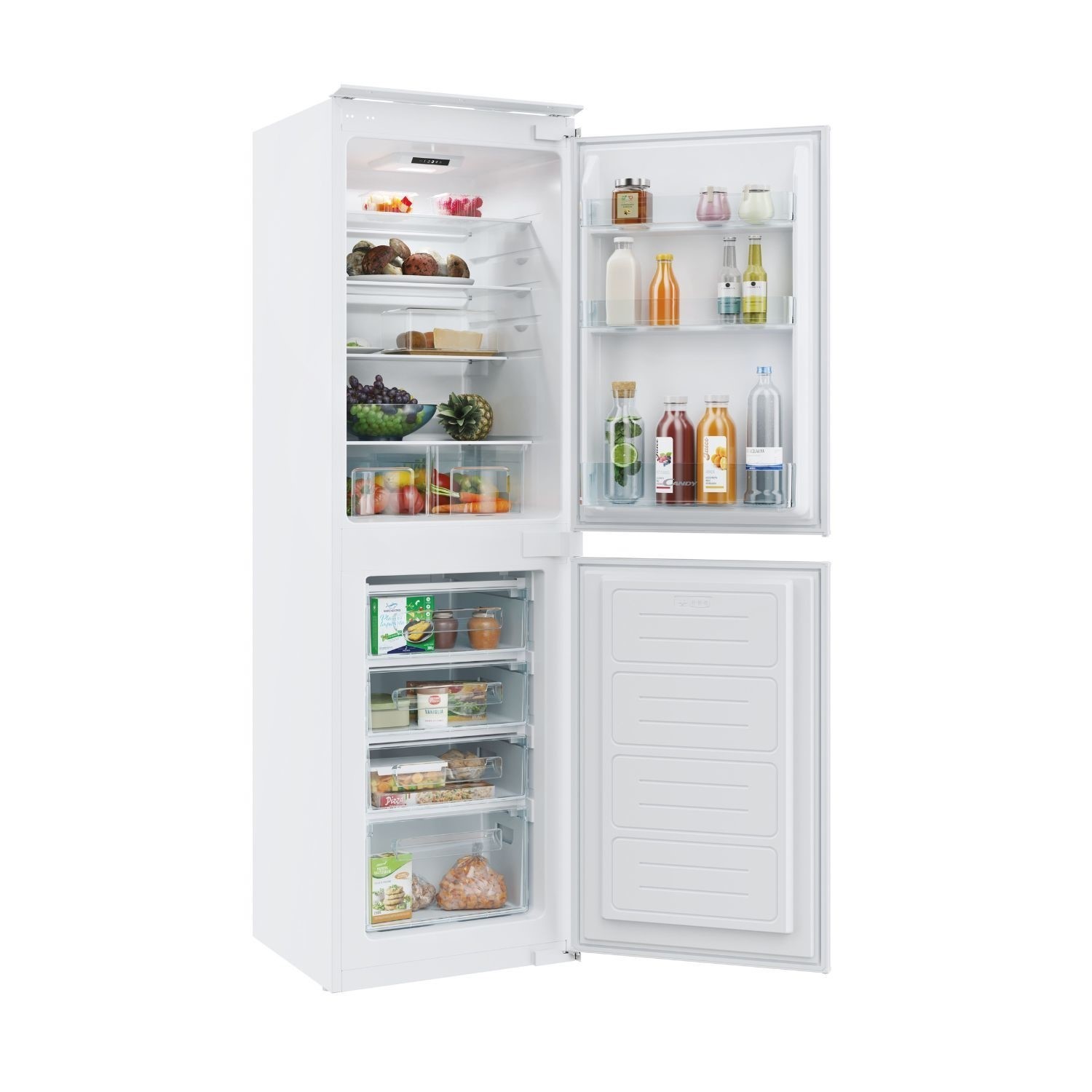 Candy CB50S518EK 50/50 233L Built in Fully Integrated White Fridge Freezer - image 2