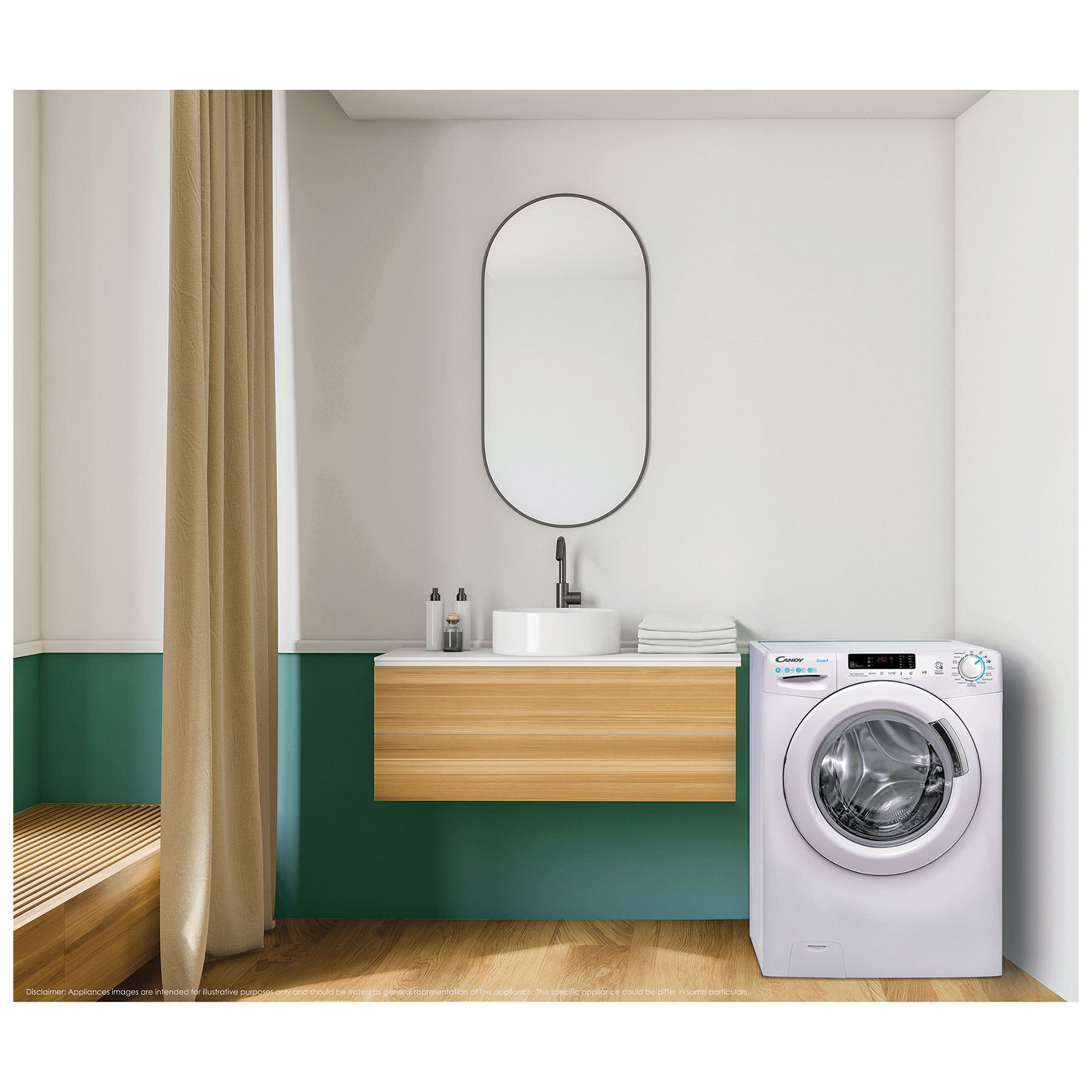 Candy CS1492DW4 9KG 1400RPM White Freestanding Washing Machine - image 4