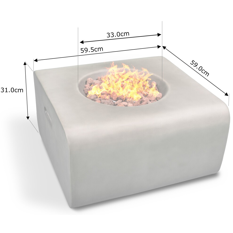 Centurion Supports Fireology Adelphi Dark Grey Eco- Stone Gas Fire Pit - image 5