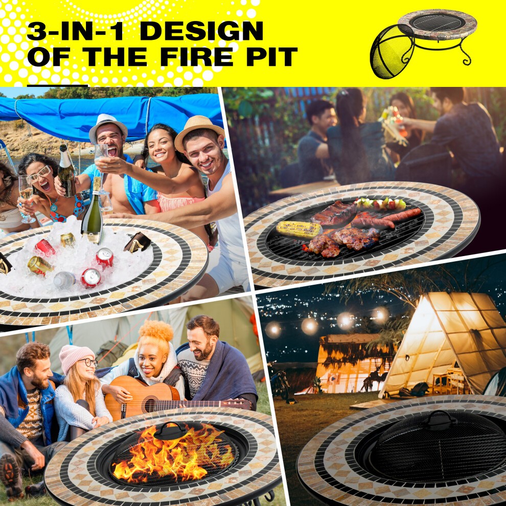 Centurion Supports Fireology Beluga 4 in 1 Outdoor Firepit Brazier Coffee Table - image 5